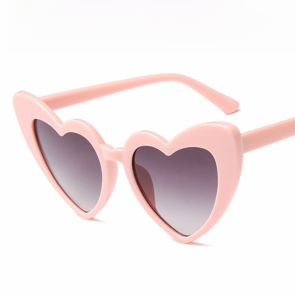 NWOT ANGL Pink Heart Shaped Sunglasses